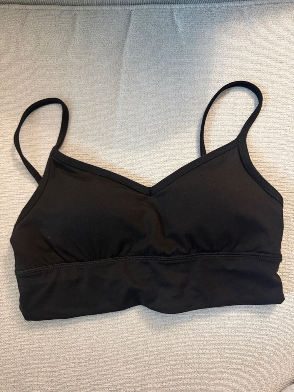 lululemon athletica Black Slim-Strap Bralette
